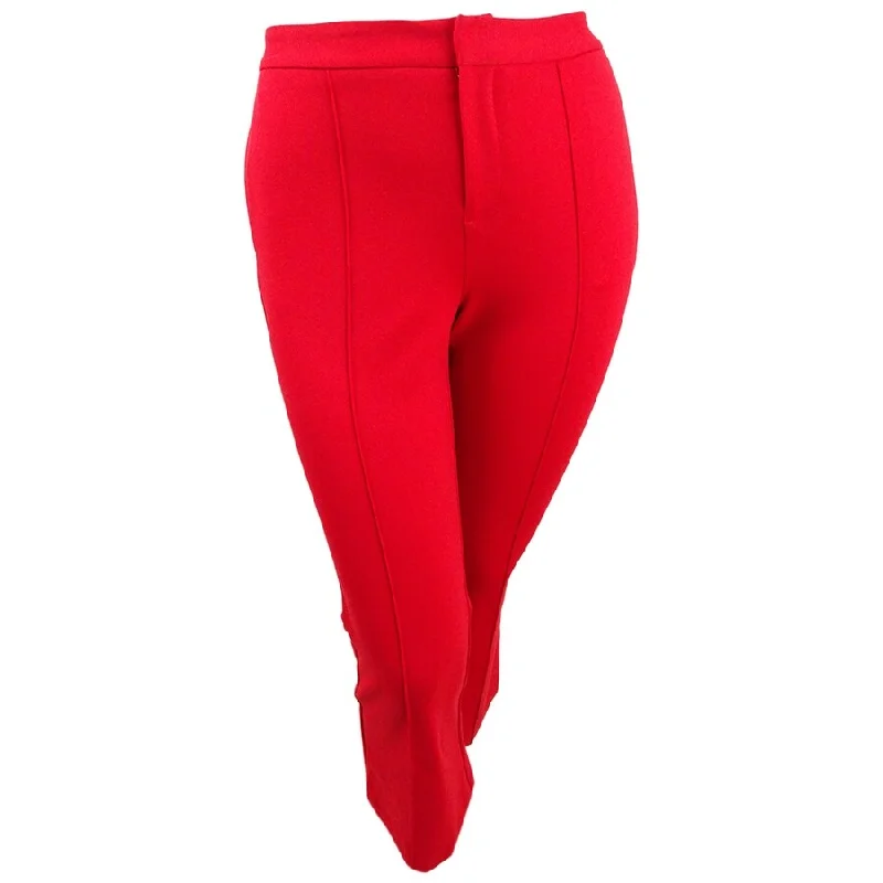 Bar III Women's Cropped Kick Flare Pants