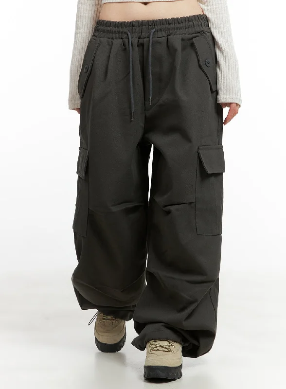 Cargo Chic Banded Wide Fit Pants CG420