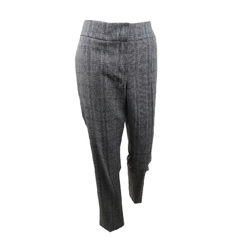 Kasper Women's Plaid Straight-Leg Pants