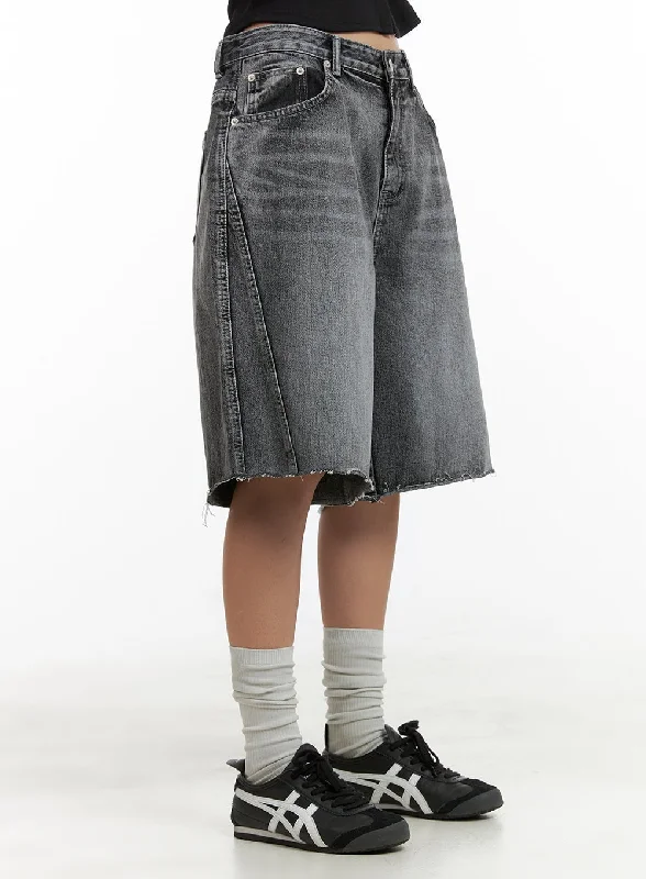 Destroyed Hem Jorts CU405