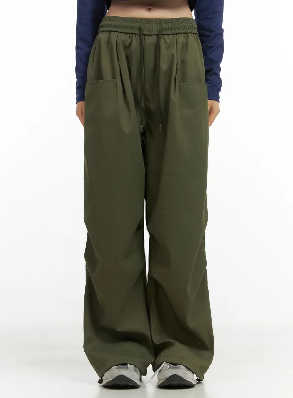 String Waistband Cargo Pants CO410