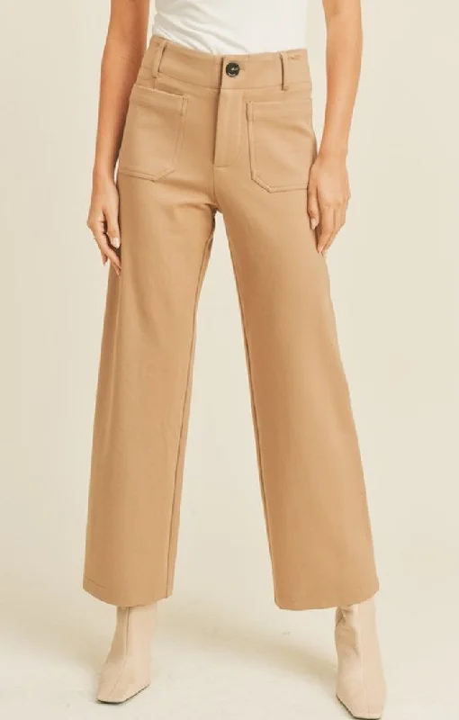 Angie Mocha Ponte Pants