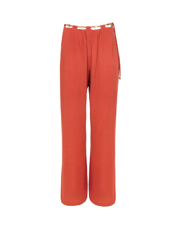 Miko Detail Pants (exchange only) - Brick