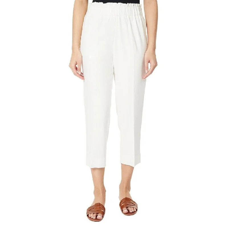 Jones New York Women's Pull On Crop Pants White Size X-Large