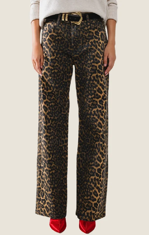 Melody Brown Leopard Jeans