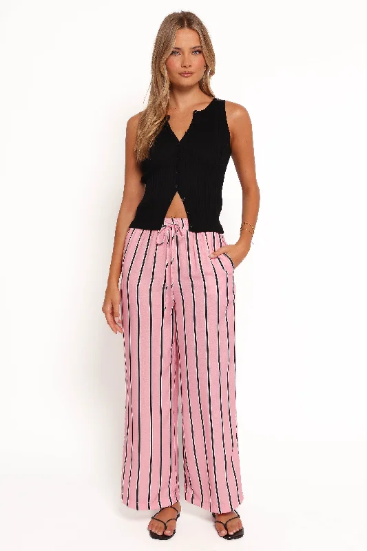 Samara Pant - Pink Stripe