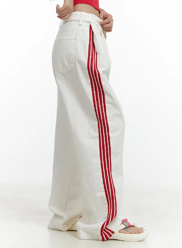 Side Stripe Cotton Pants CL410