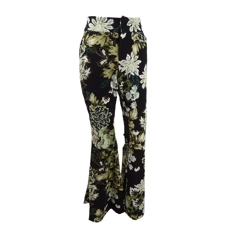 INC International Concepts Women's Printed Flare-Leg Pants