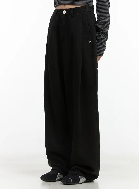 Classic Wide Fit Cotton Pants CO410