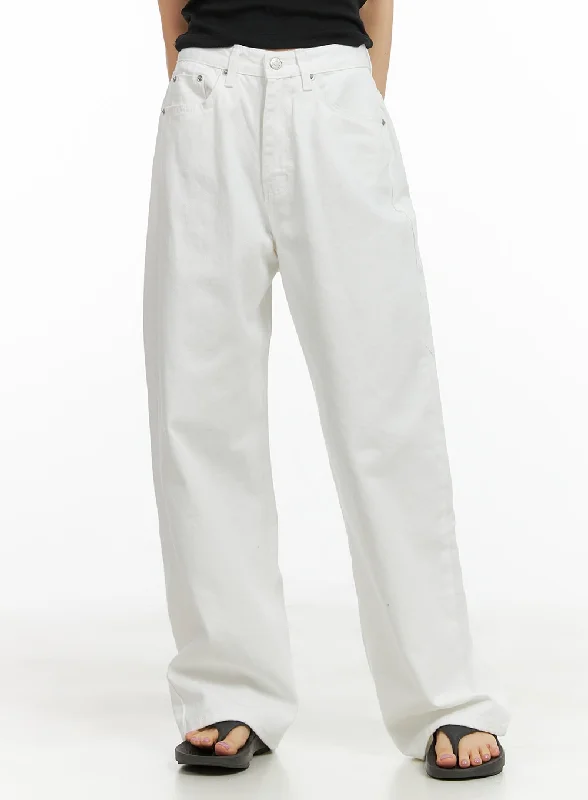 Cotton Wide Fit Solid Pants CL412