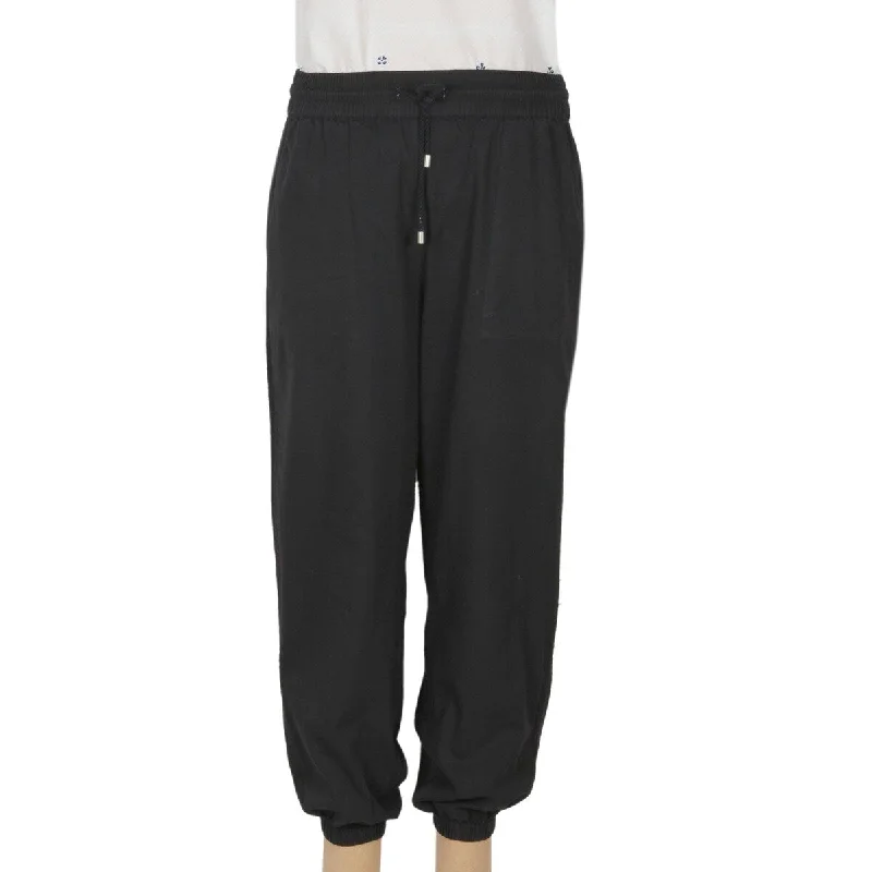 NOVICA Casual Midnight, Cotton twill joggers