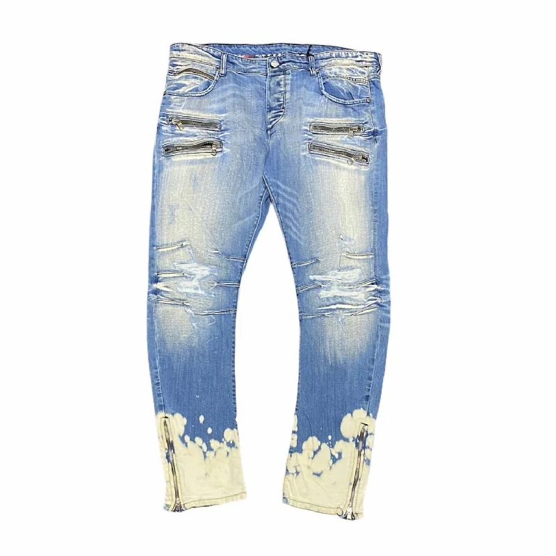 Men's Denim Jeans In Blue Wash