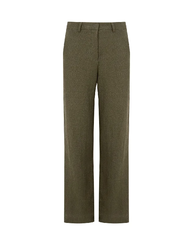 Giulia Tailored Pants - Evergreen