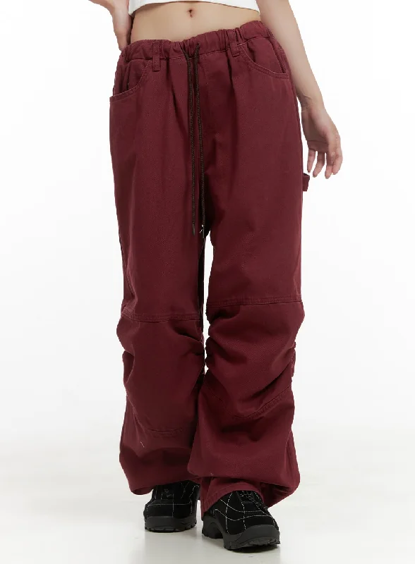 Shirred Cotton Banded Pants (UNISEX) CG420