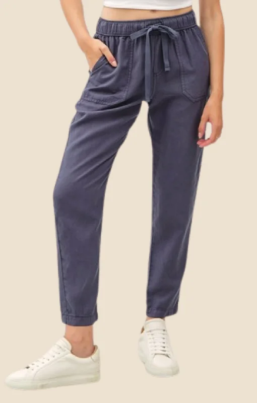 Lilah Slate Blue Jogger Pants