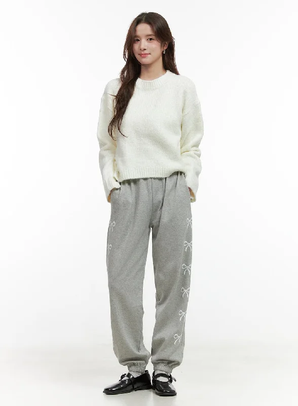 Cozy Ribbon Sweatpants OO421