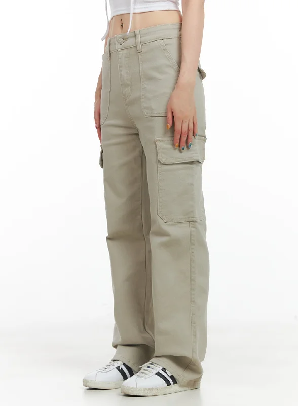 Cargo Straight Leg Pants CG408