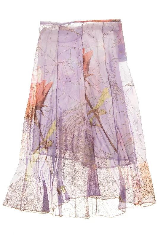 Roberto Cavalli - Lavendar Print Skirt - S