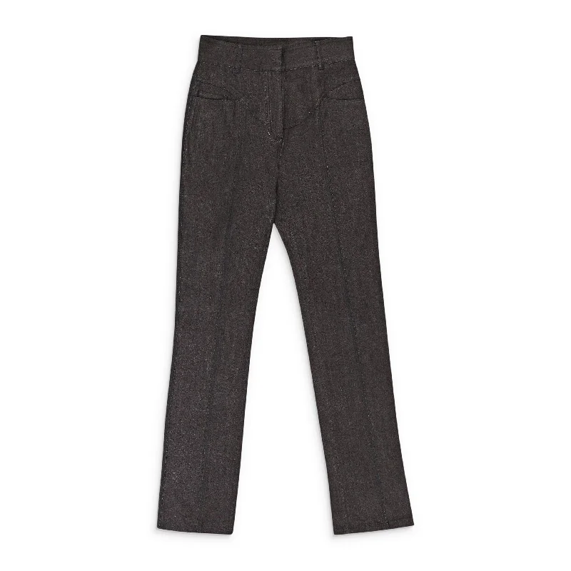 CALLIPYGIAN YOKE BLACK JEANS