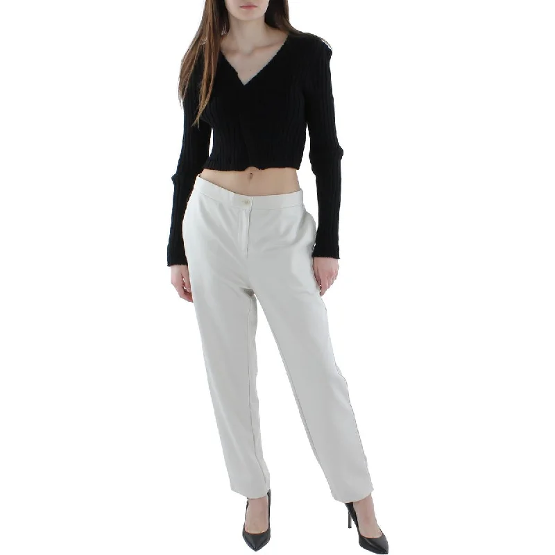 Womens High Rise Ankle Pants