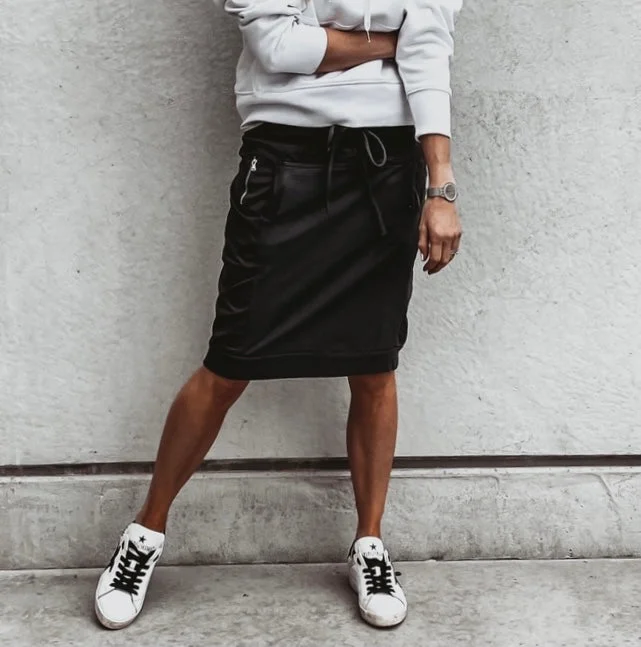 Black ULTIMATE jogger skirt