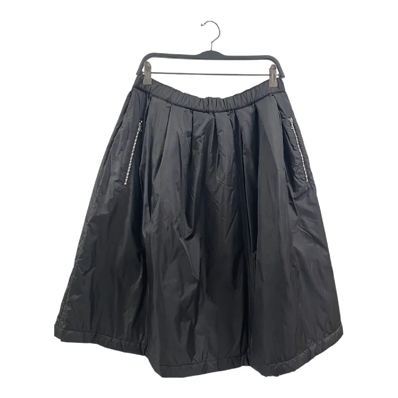 Acne Studios/Long Skirt/40/Nylon/BLK/LNG PUFF/SILVER ZIPP/RN131738