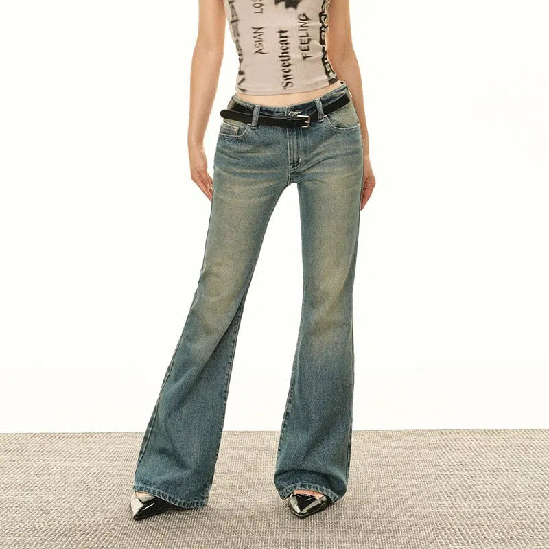 Classic High-Waisted Flared Jeans