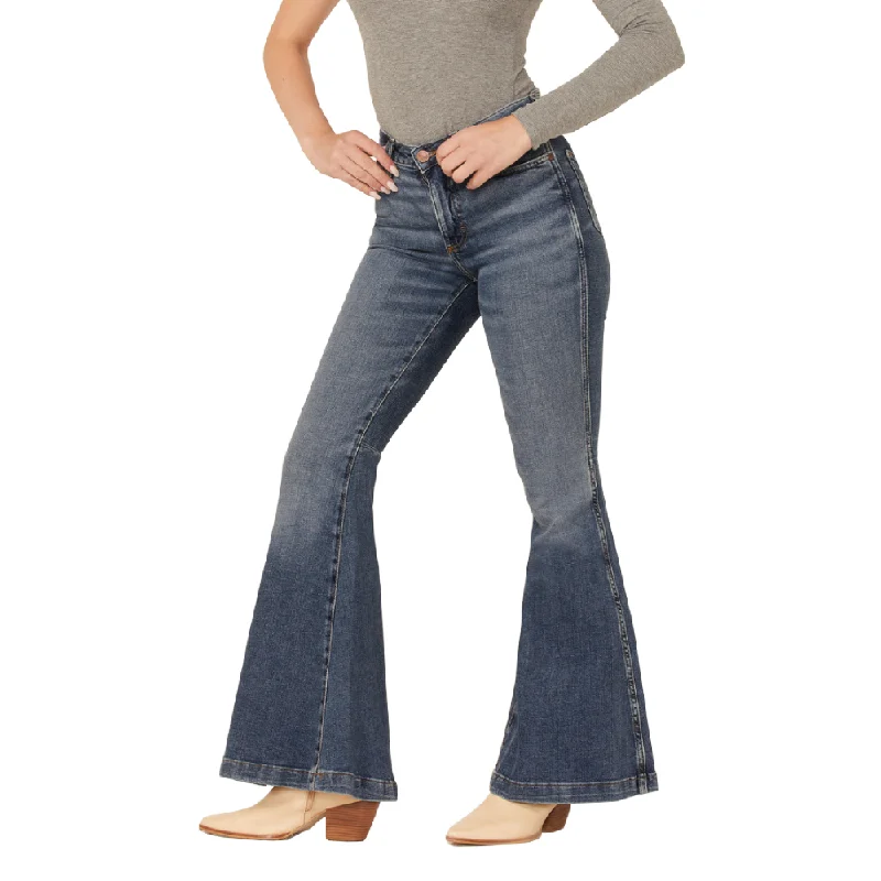 Wrangler Womens Retro Flare Jeans - 1011MPFKP