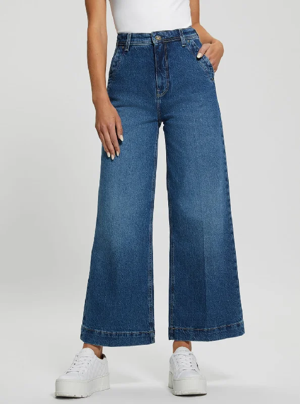 High-Rise Dakota Wide Leg Jeans in Mid Wash