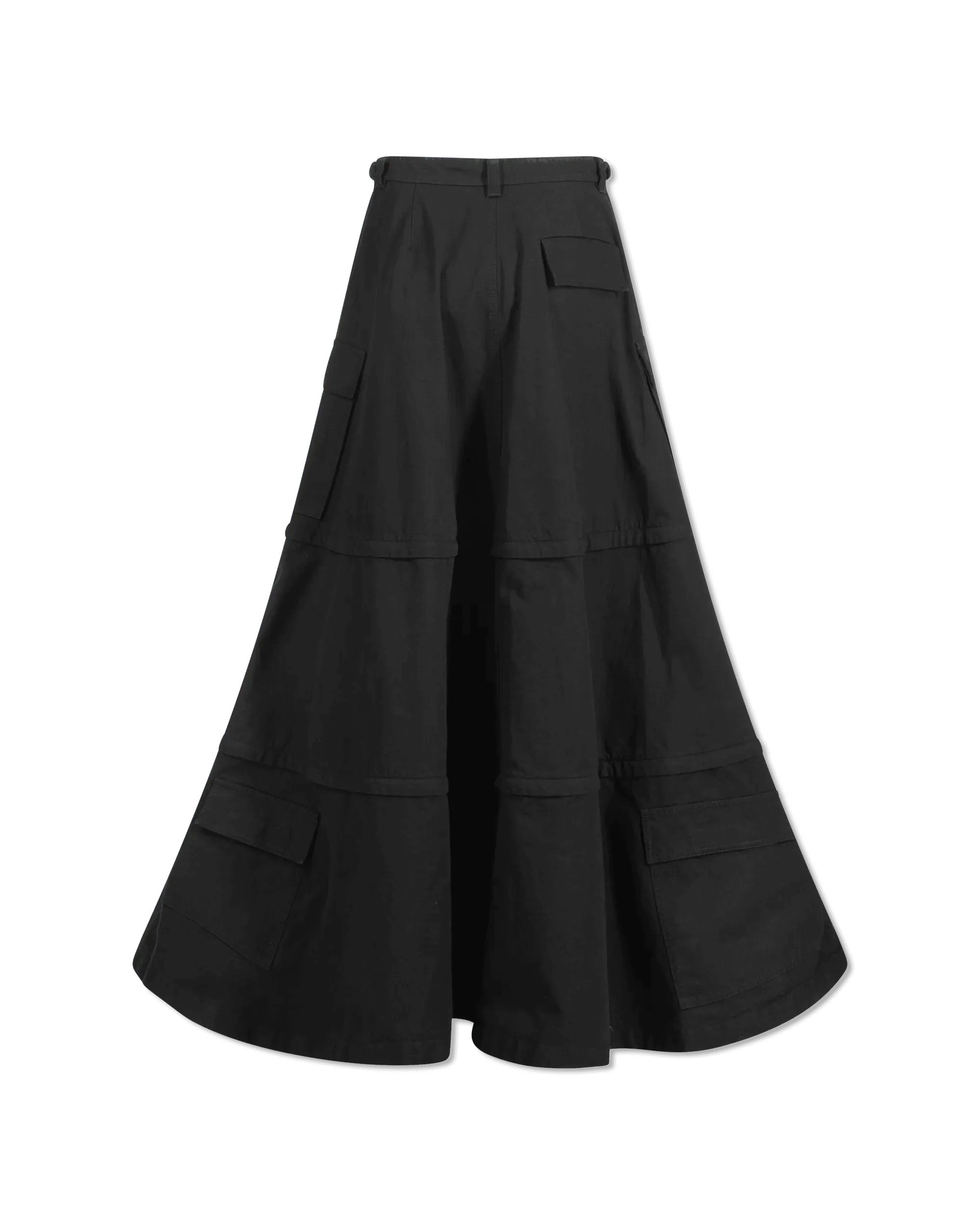 Cotton Ripstop Maxi Cargo Skirt