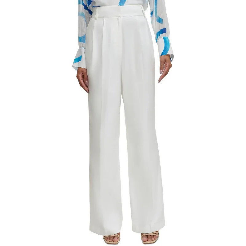 Womens High Rise Wide Leg High-Waisted Pants