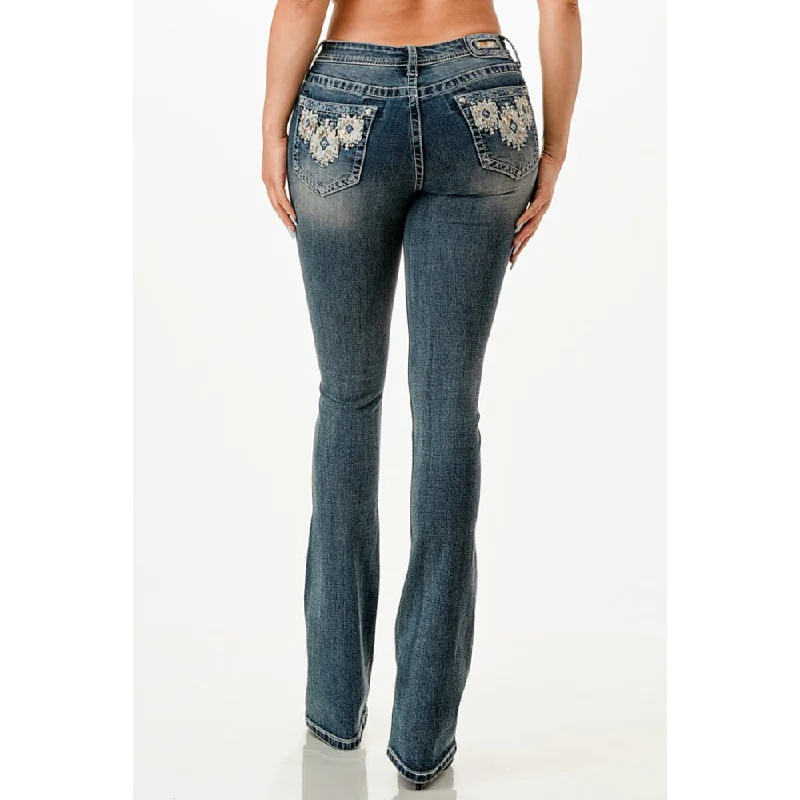 Grace in L.A. Womens Bootcut Jeans - EBS708