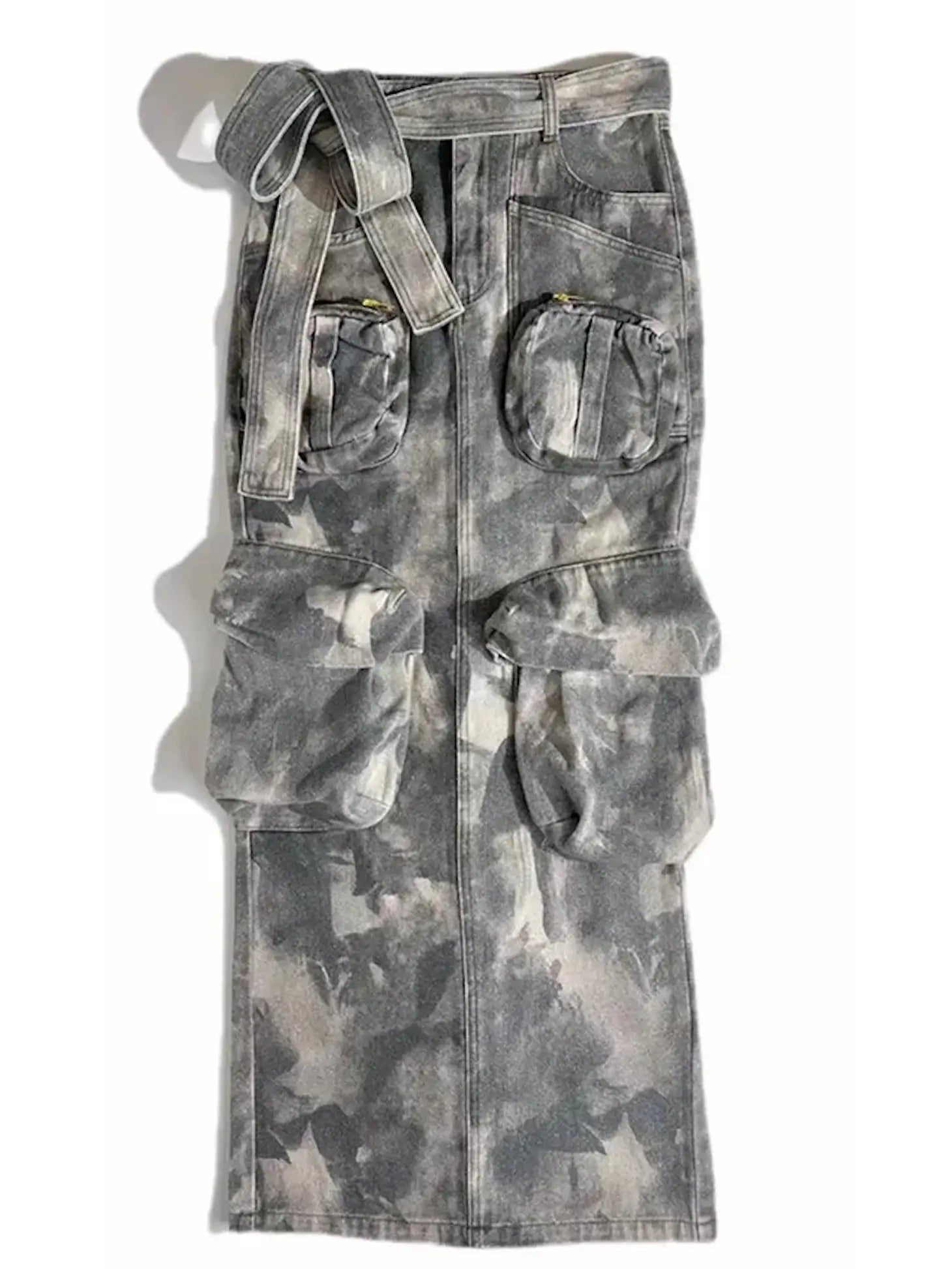 Camo Cargo Maxi Skirt