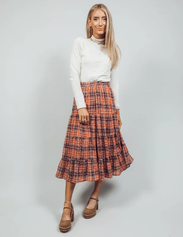 BeBe Plaid Skirt