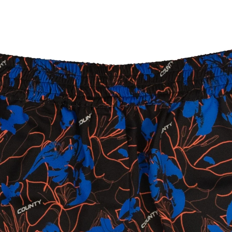 Marcelo Burlon County Flowers Boxer Shorts - Black/Blue