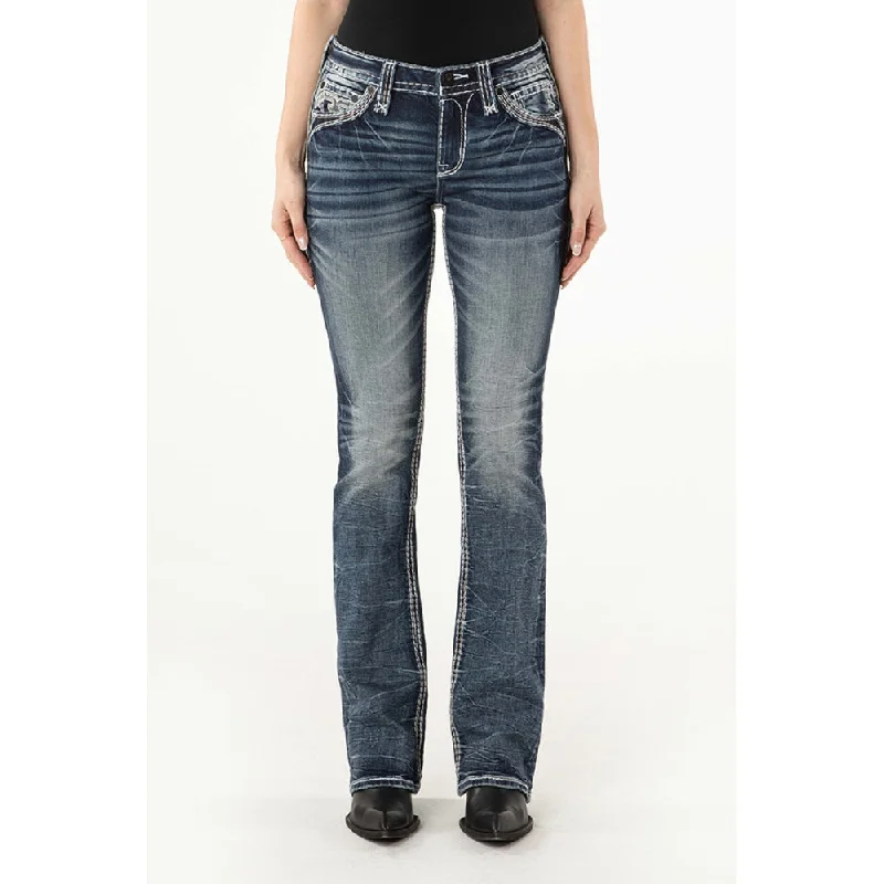 Rock Revival Womens Willow Bootcut Jeans - RP3142B202R