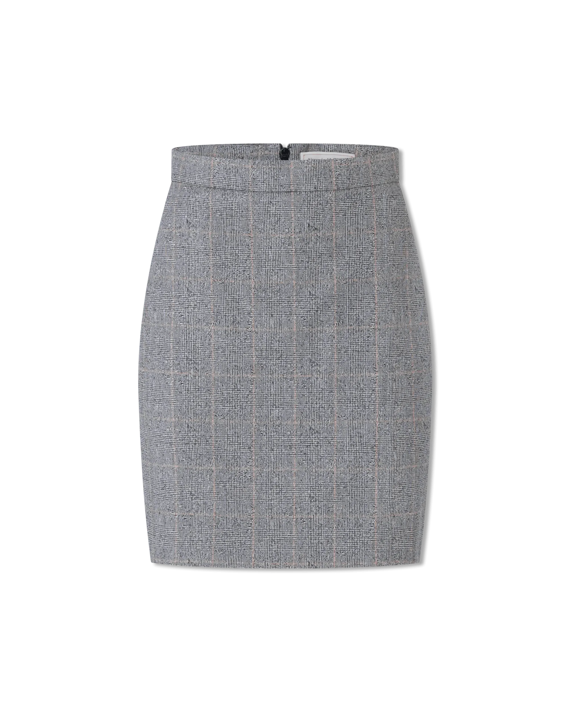 Pleated Wool Mini Skirt