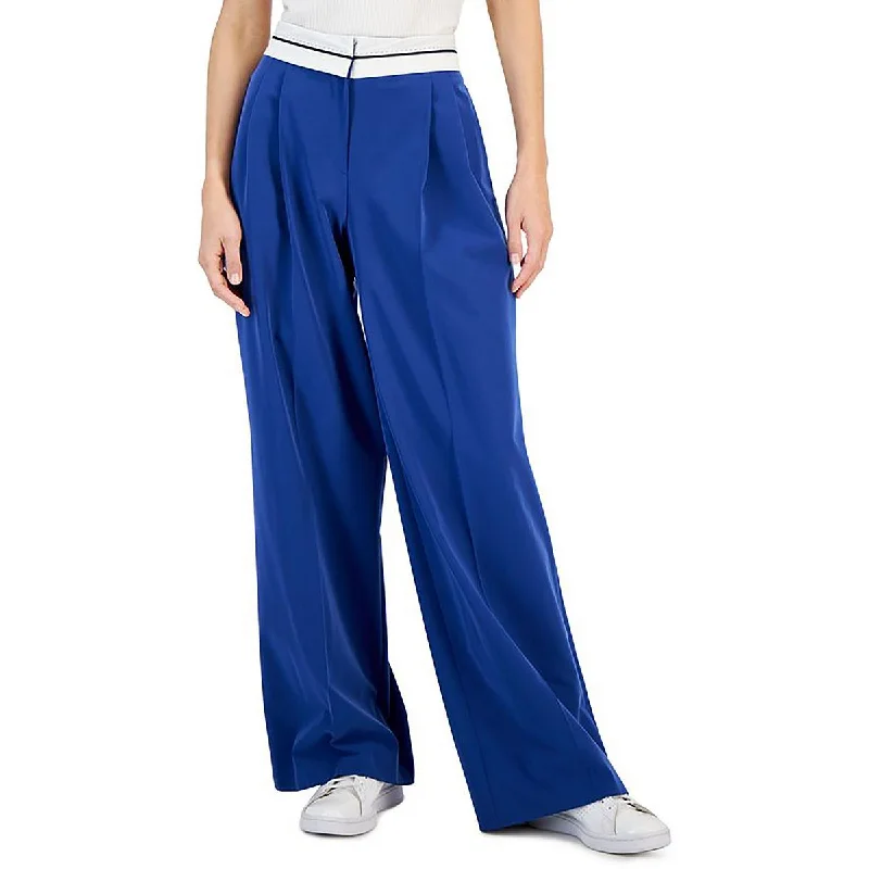 Womens High Waist Big Legs Trouser Pants