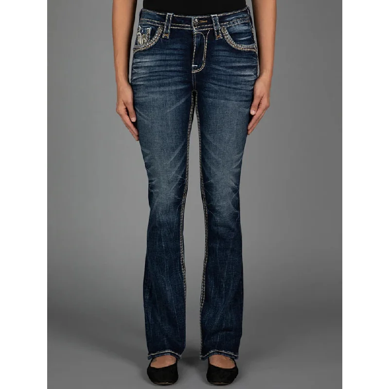 Rock Revival Womens Riley Bootcut Jeans - RP3189B200R