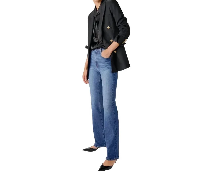 Frankie High Rise Straight Leg Jean In Mercer