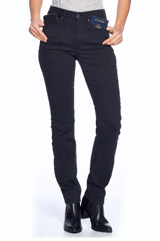 Best Travel Jeans | Slim Straight | Jet Black