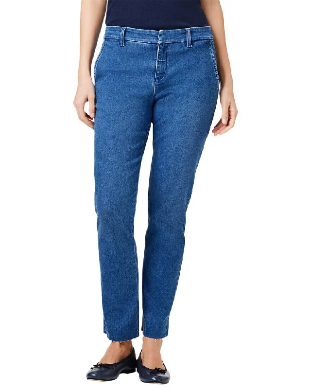 NIC+ZOE Petite Straight Leg Ankle Denim Trouser