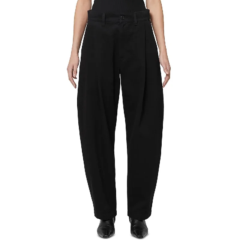 Womens Chino Pleated Chino Pants