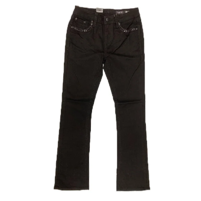 Grace in L.A. Womens Black Bootcut Jeans - EBS782BLK