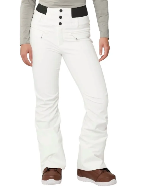 Women's Rising High Pant Snow Pant In Wbb1- Bright White