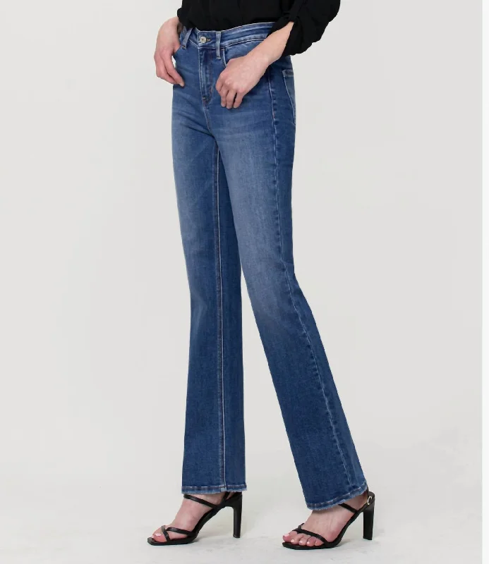 Skylar High Rise Boot Cut Jean In Medium Wash