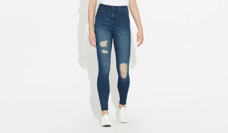 Anika | High Rise Skinny - Hick Blue RNR