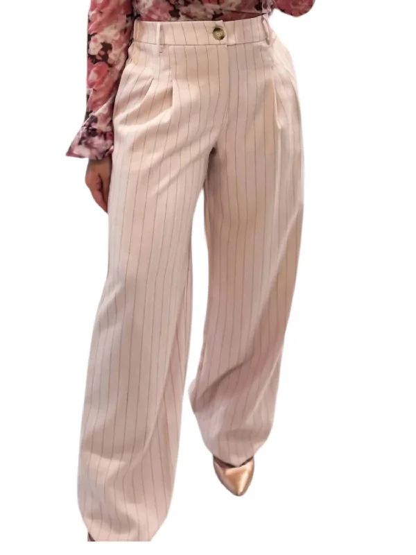 Good Graces Wide Leg Trousers In Soft Pink