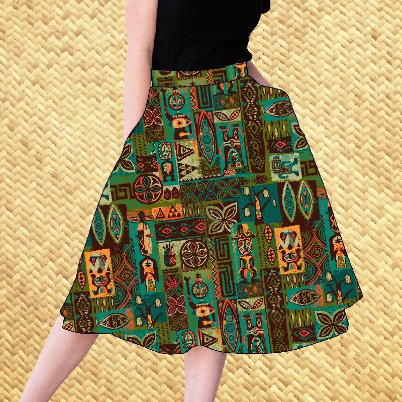 TikiLand Mug Society 2024 Member Exclusive: 'Garden of Tiki' - Aloha Skirt - Ready to Ship