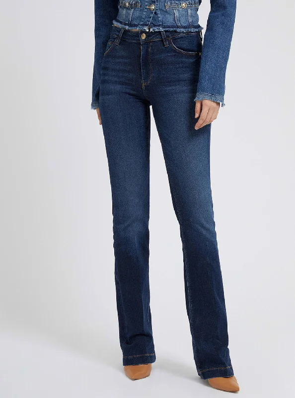 Eco Mid-Rise Slim Sexy Boot Denim Jeans In Carrie Dark Wash